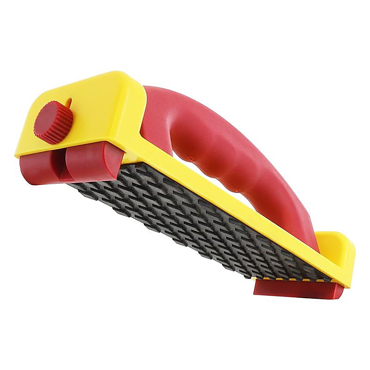 Milescraft - 34050003 - Grabberplus Rubber 8.25 In. L X 4 In. W Miter Retractable Heel Push Block Red/Yellow 1 Piece