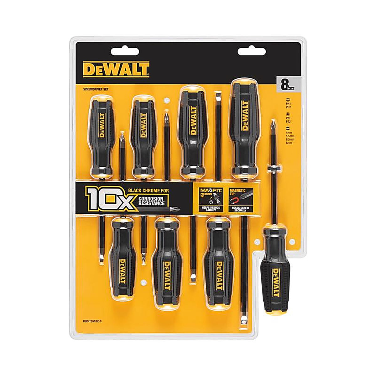 DeWalt DWHT65102 ToughSeries Demolition Screwdriver Set 8 pc
