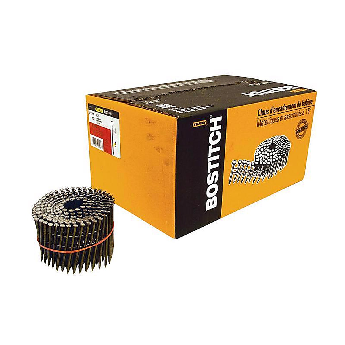 Bostitch C12P131D 3-1/4 in. 11 Ga. Wire Coil Coated Framing Nails 15 deg 2700 pk