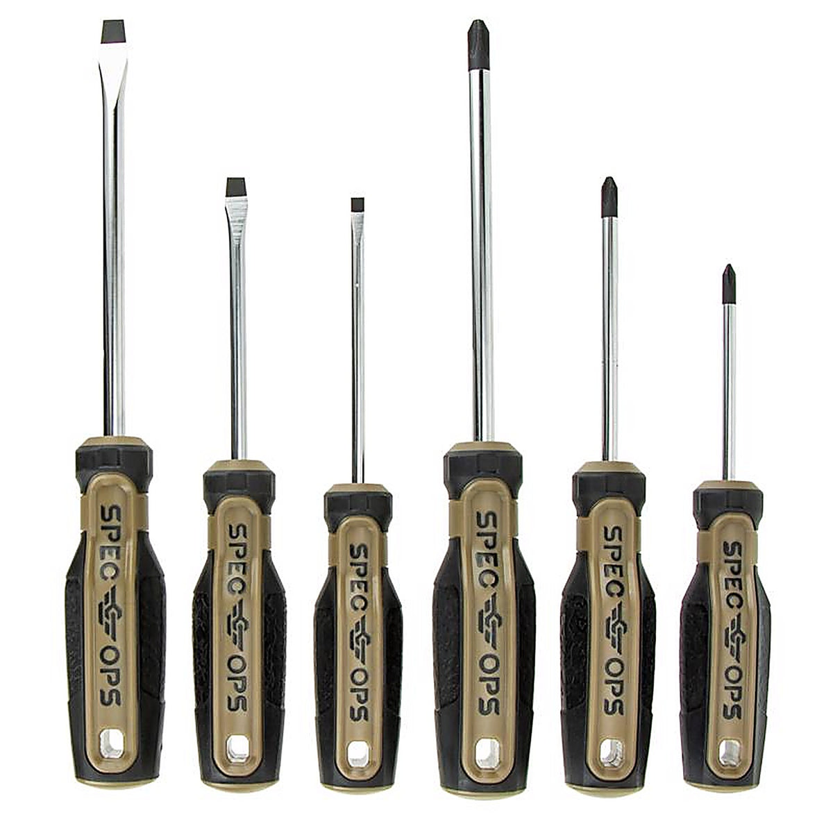 Spec Ops - SPEC-S-6PK - Phillips/Slotted Screwdriver Set 6 Piece