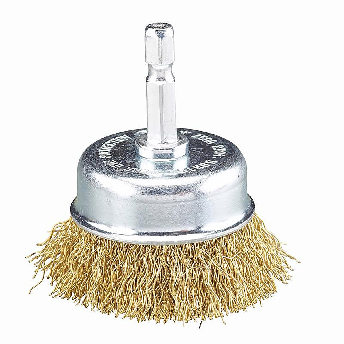 Norton - 70184609152 - Clipper 3 In. Crimped Wire Cup Brush Brass 4500 Rpm 1 Piece