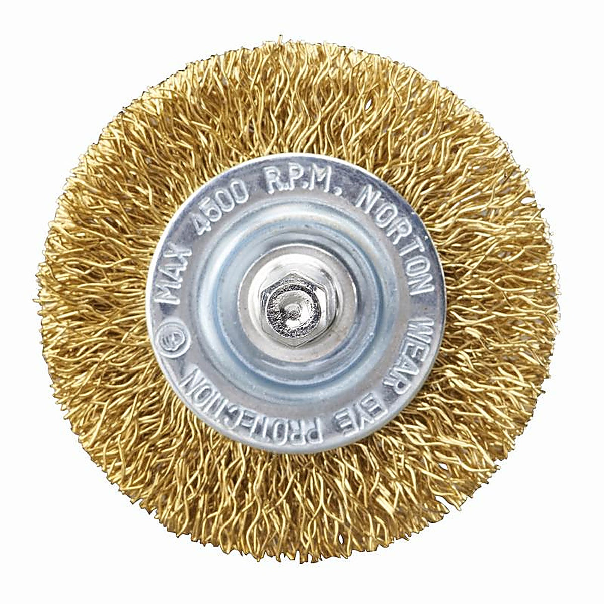 Norton - 70184609159 - Clipper 2 In. Coarse Crimped Wire Cup Brush Brass 4500 Rpm 1 Piece