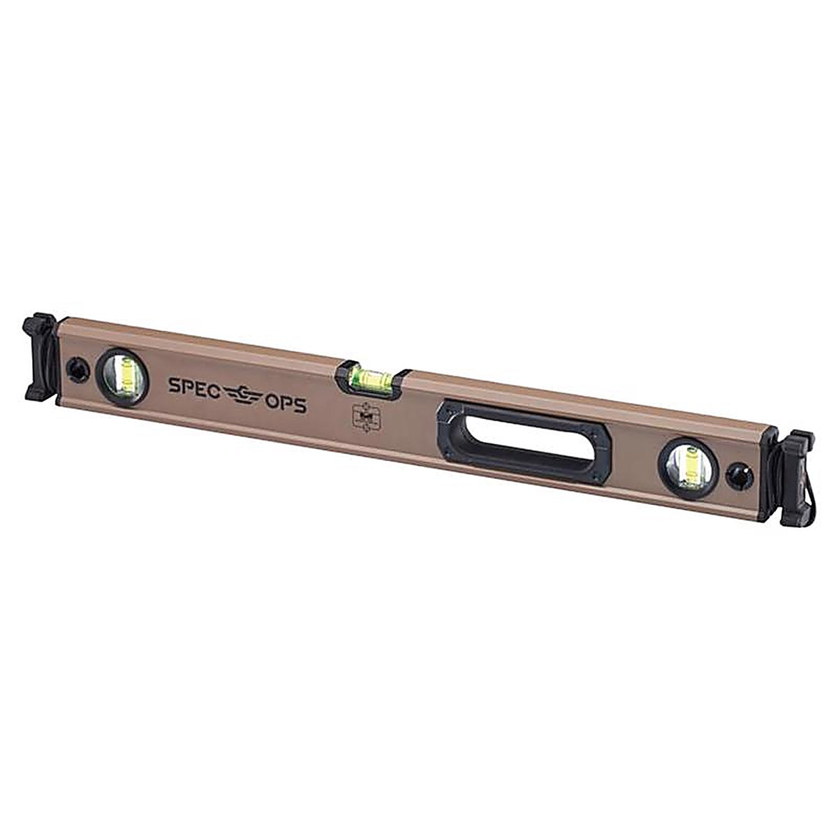 Spec Ops - SPEC-LEVEL24 - 24 In. Aluminum Box Beam Level with Bungee 3 Vial