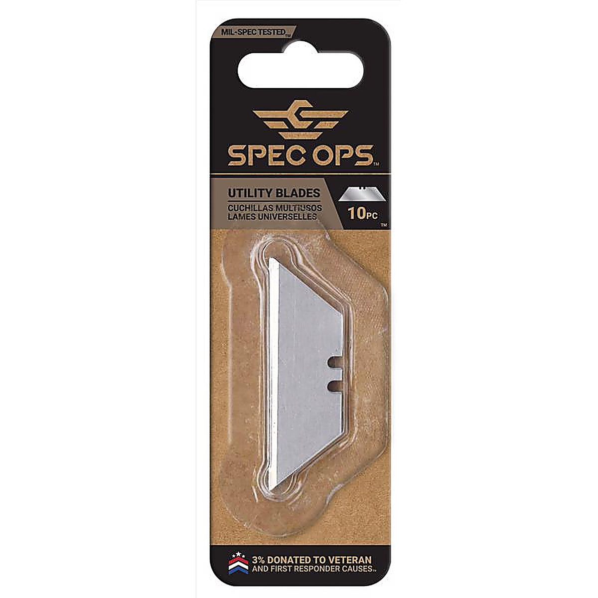 Spec Ops - SPEC-K1-BLADE10 - 2.5 In. Steel Heavy Duty Utility Blade 10 Pack