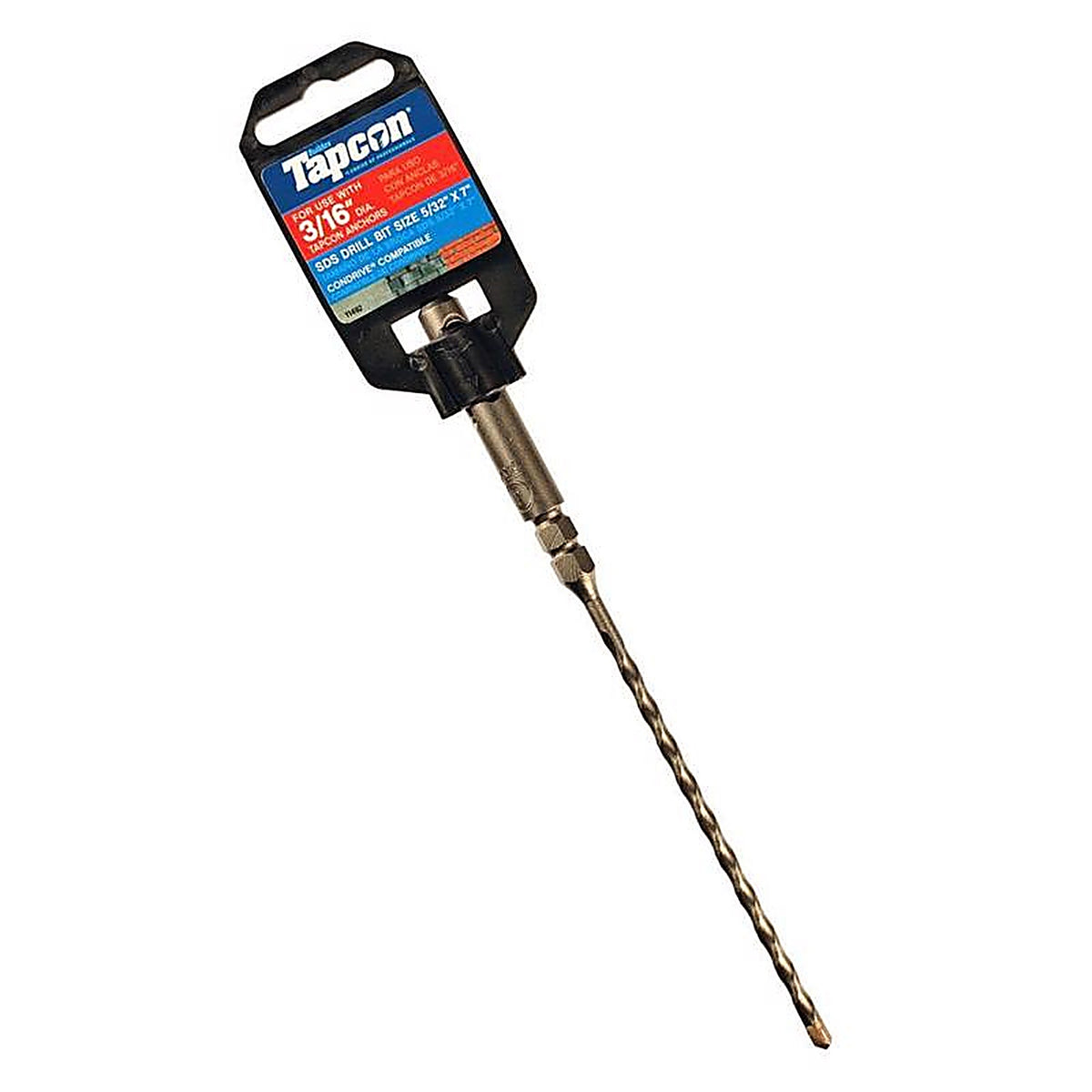 Tapcon - 11492 - 5/32 In. X 7 In. L Carbide Tipped Drill Bit Sds-Plus Shank 1 Pack