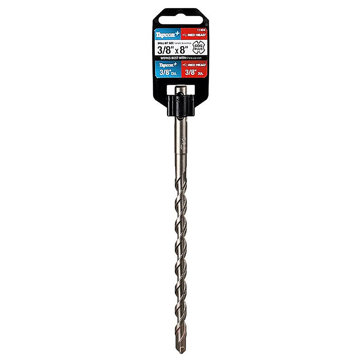 Tapcon - 11494 - 3/8 In. X 8 In. L Carbide Tipped Drill Bit Sds-Plus Shank 1 Pack