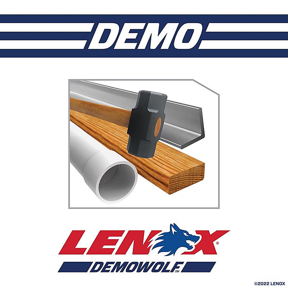 Lenox LXAR1250R DEMOWOLF 12 in. Bi-Metal WAVE EDGE Reciprocating Saw Blade 10 TPI 5 pk