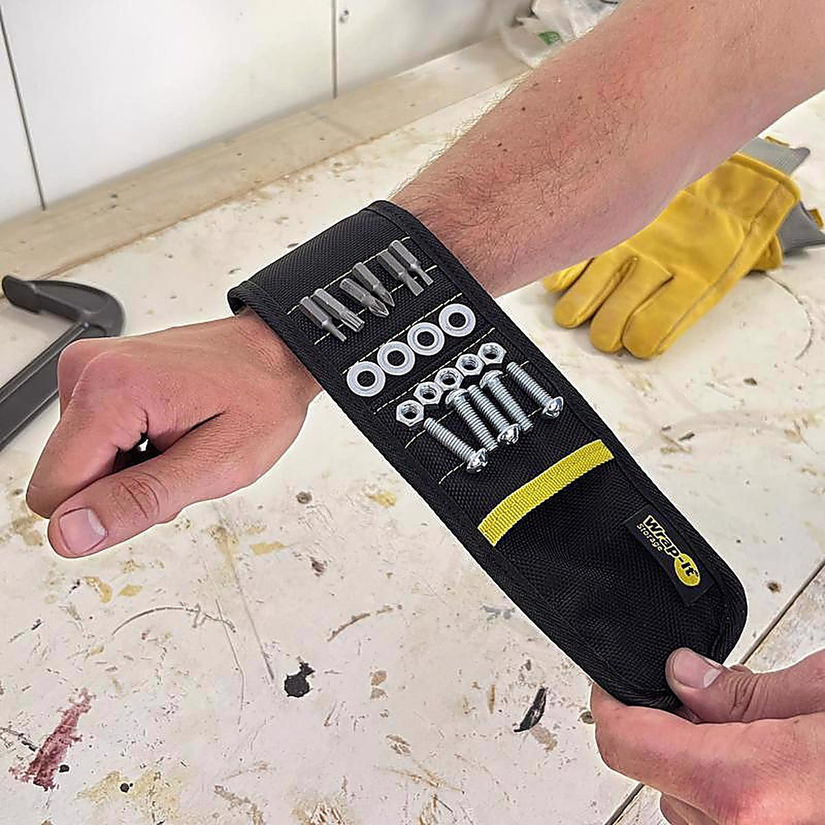 Wrap-It - 100-MSWB-BL - Magsnap 12.25 In. L X 3.25 In. W Black Magnetic Tool Holder 1 Pack