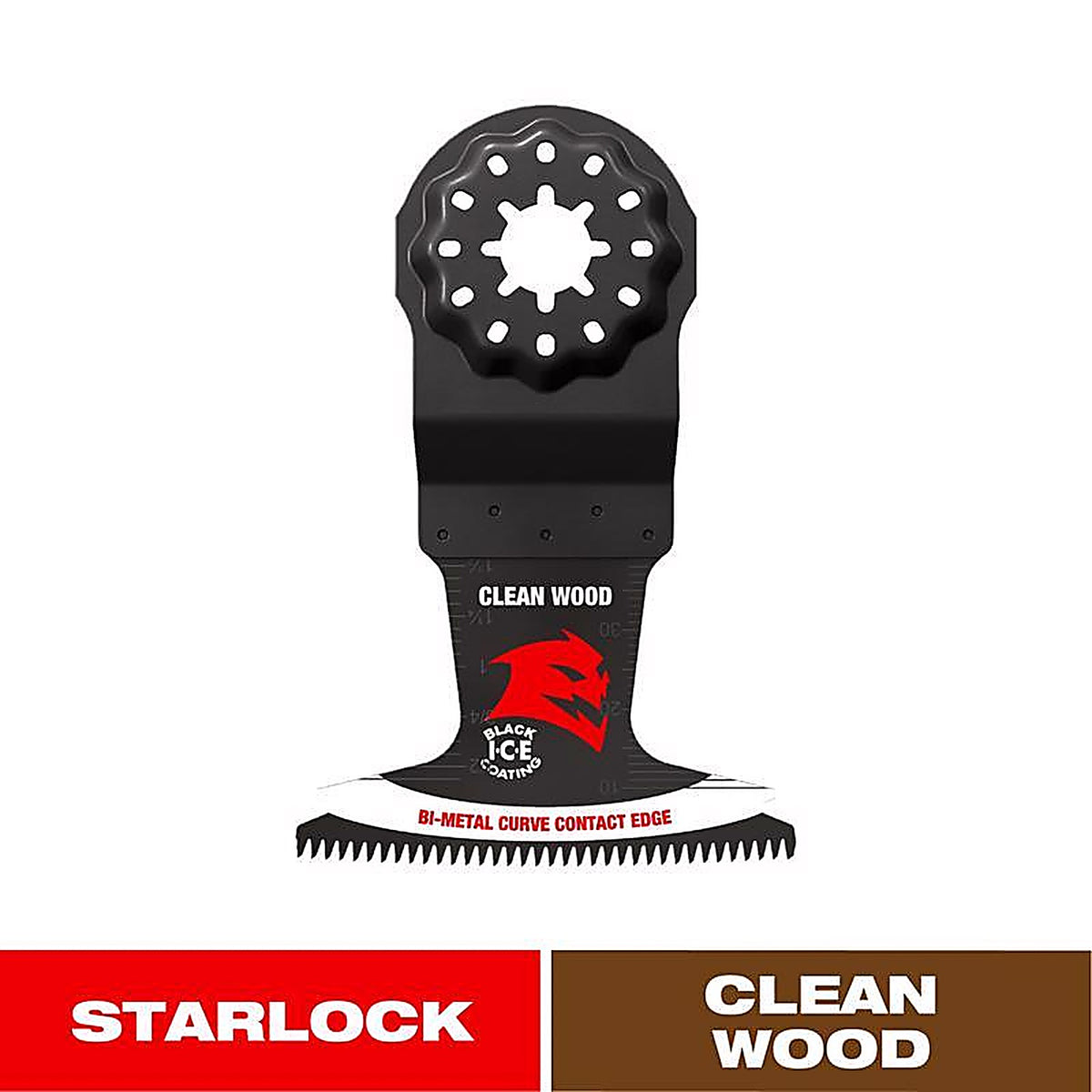 Diablo - DOS250JBW - Starlock 2-1/2 In. W Bi-Metal Curved Contact Edge Oscillating Blade Clean Wood 1 Pack