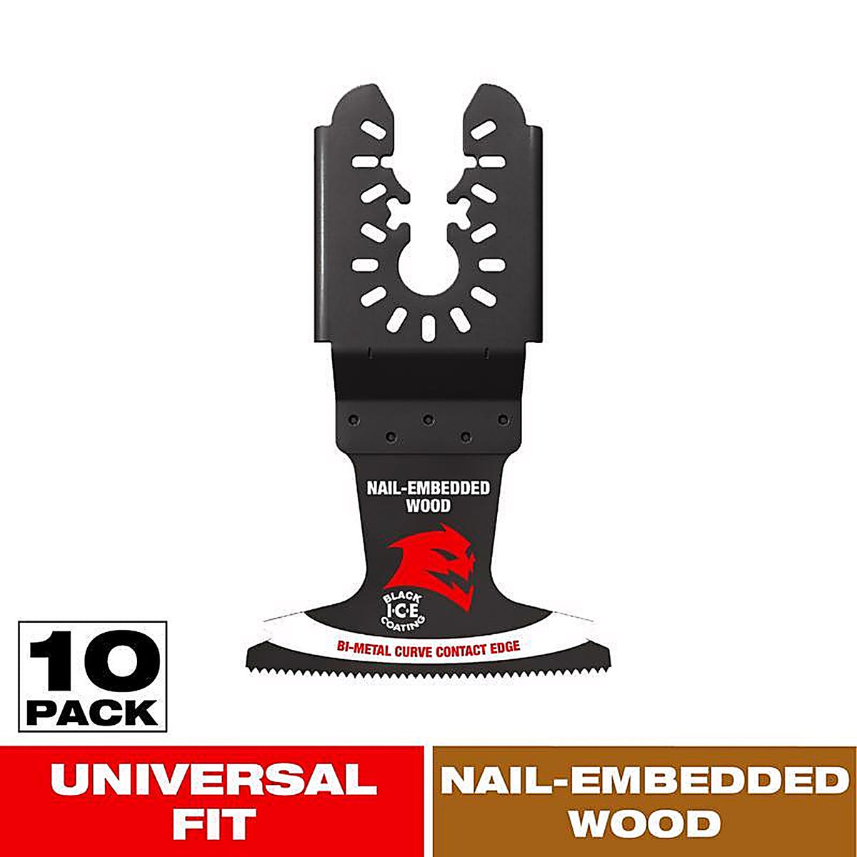 Diablo - DOU250BW10 - 2-1/2 In. W Bi-Metal Curve Contact Edge Oscillating Blade Nail-Embedded Wood 10 Pack