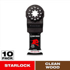 Diablo - DOS125JBW10 - Starlock 1-1/4 In. W Bi-Metal Curved Contact Edge Oscillating Blade Clean Wood 10 Pack