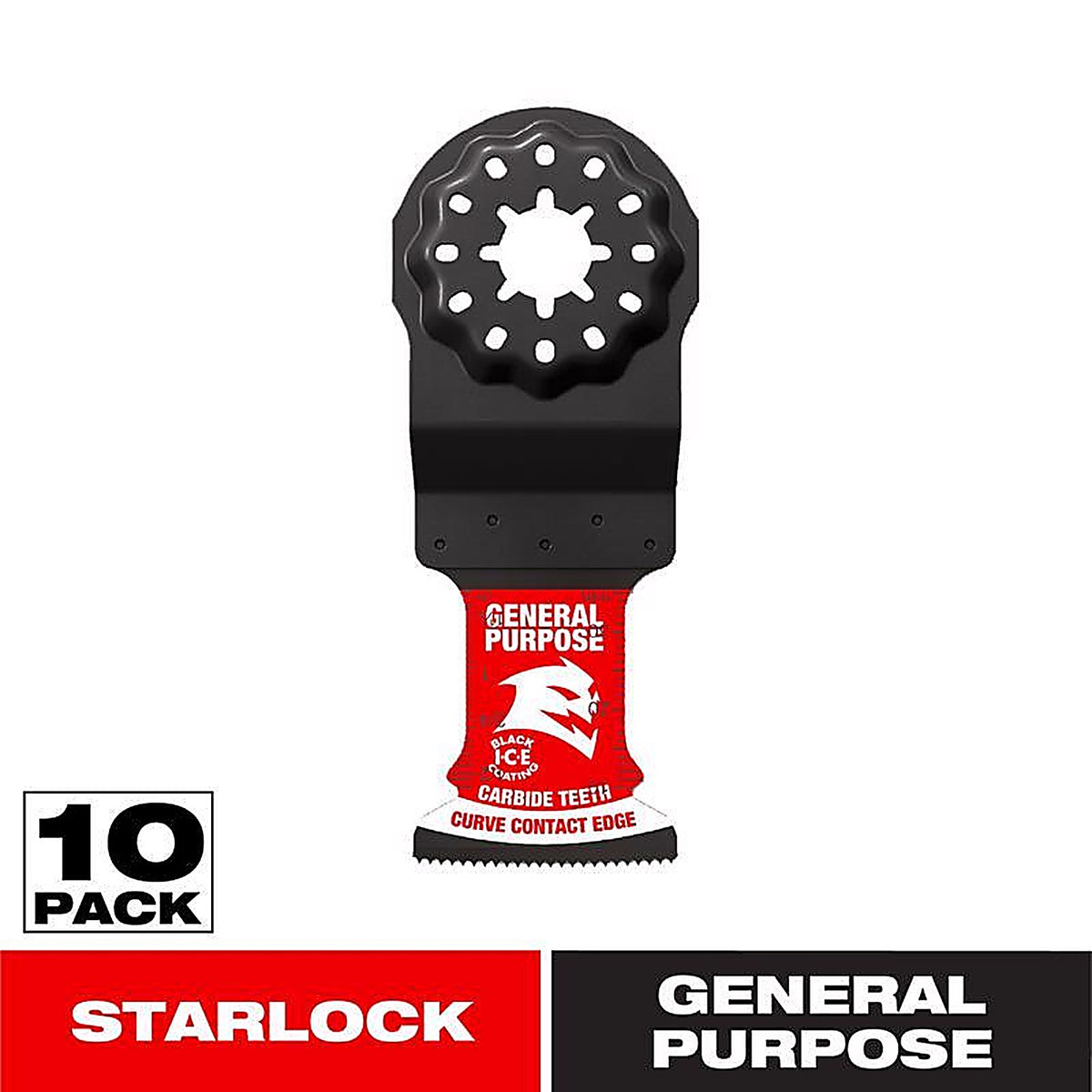 Diablo - DOS125CGP10 - Starlock 1-1/4 In. W Carbide Oscillating Blade General Purpose Cuts 10 Pack