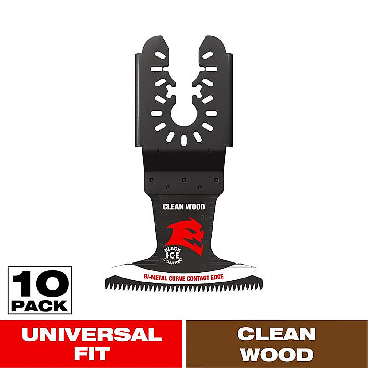 Diablo - DOU250JBW10 - 2-1/2 In. W Bi-Metal Curved Contact Edge Oscillating Blade Clean Wood 10 Pack