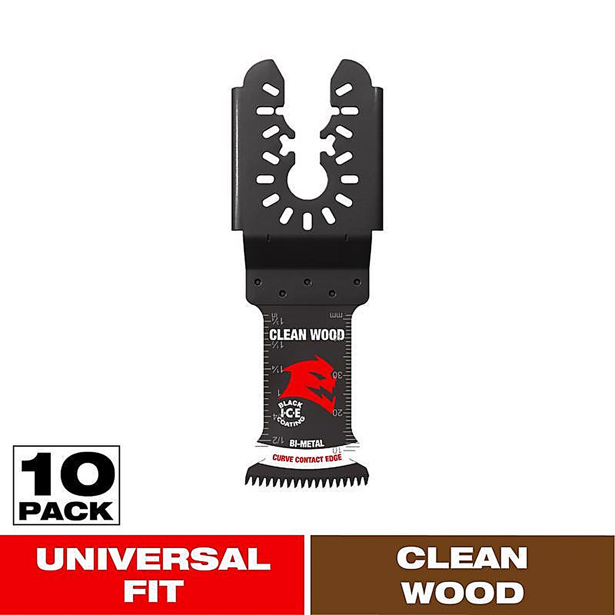 Diablo - DOU125JBW10 - 1-1/4 In. W Bi-Metal Curved Contact Edge Oscillating Blade Clean Wood 10 Pack