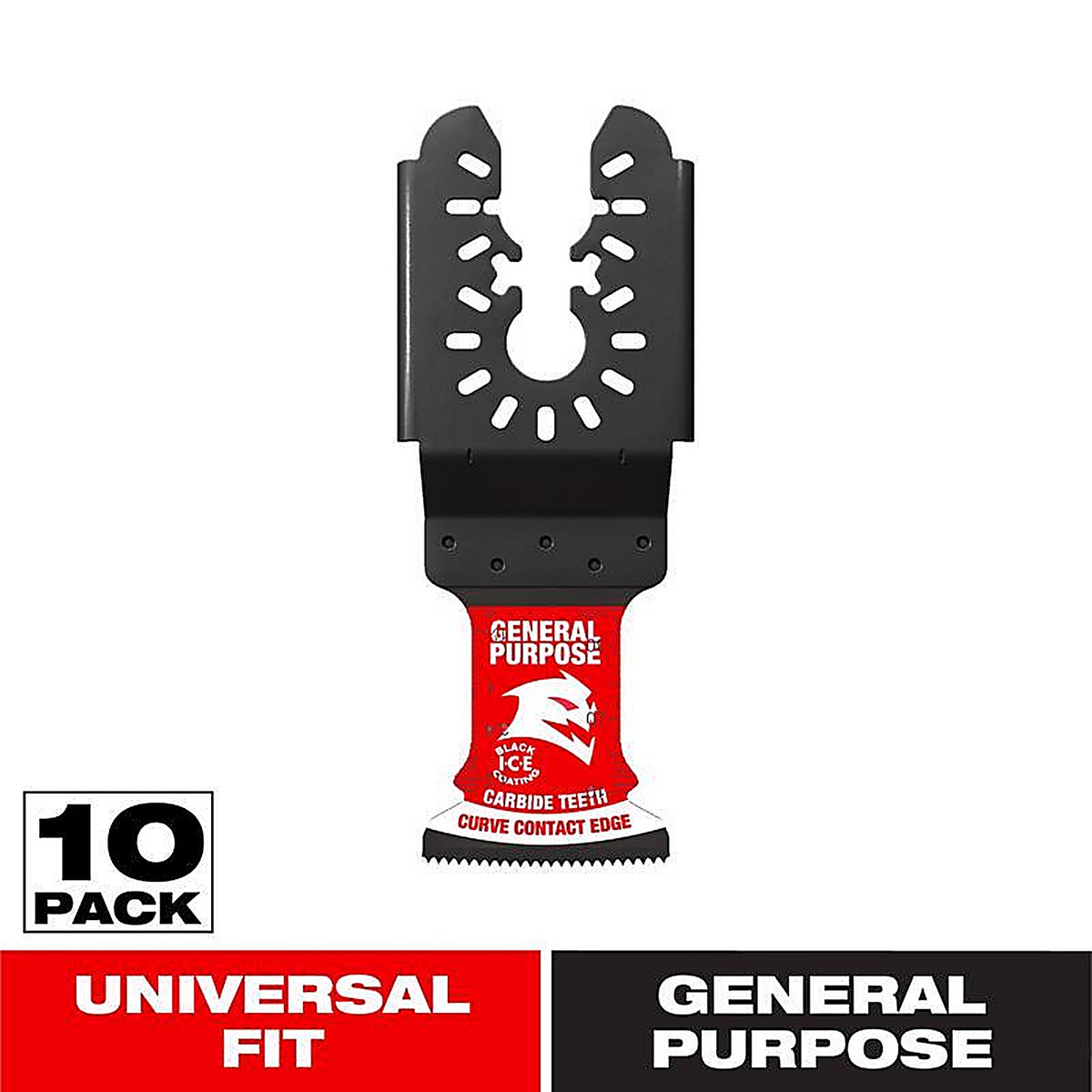 Diablo - DOU125CGP10 - 1-1/4 In. W Carbide Curved Contact Edge Oscillating Blade General Purpose Cuts 10 Pack