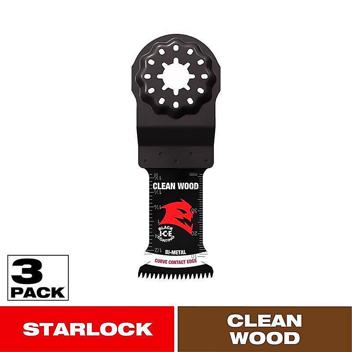 Diablo - DOS125JBW - Starlock 1-1/4 In. W Bi-Metal Curved Contact Edge Oscillating Blade Clean Wood 1 Pack