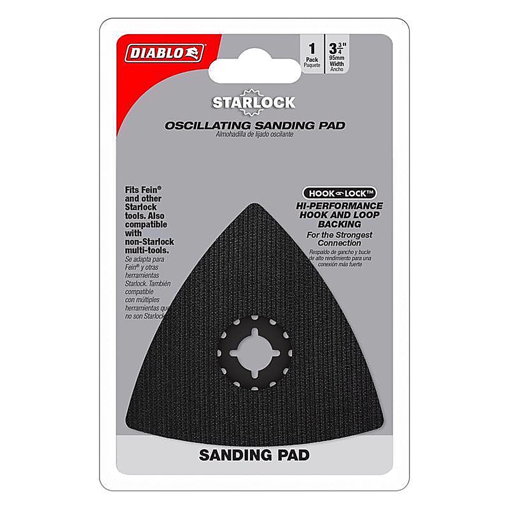 Diablo - DOSSAND - Starlock 3-3/4 In. W Rubber Oscillating Sanding Pad 1 Pack