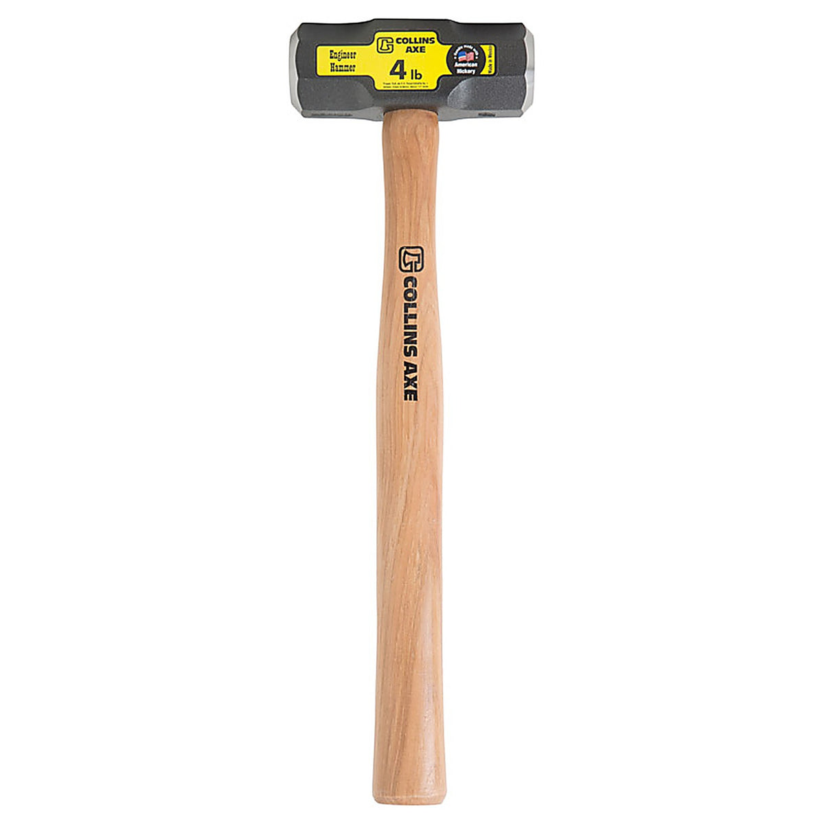 Collins MD-4H/C/32443 4 lb. Steel Milled Face Engineer Hammer 16 in. Hickory Handle