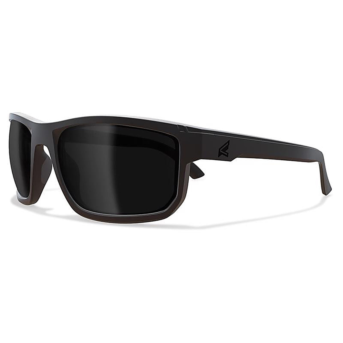 Edge Eyewear - ZDF116VS-SL - Defiance Anti-Fog Polarized Wayfarer Safety Glasses Smoke Lens Black Frame 1 Pack