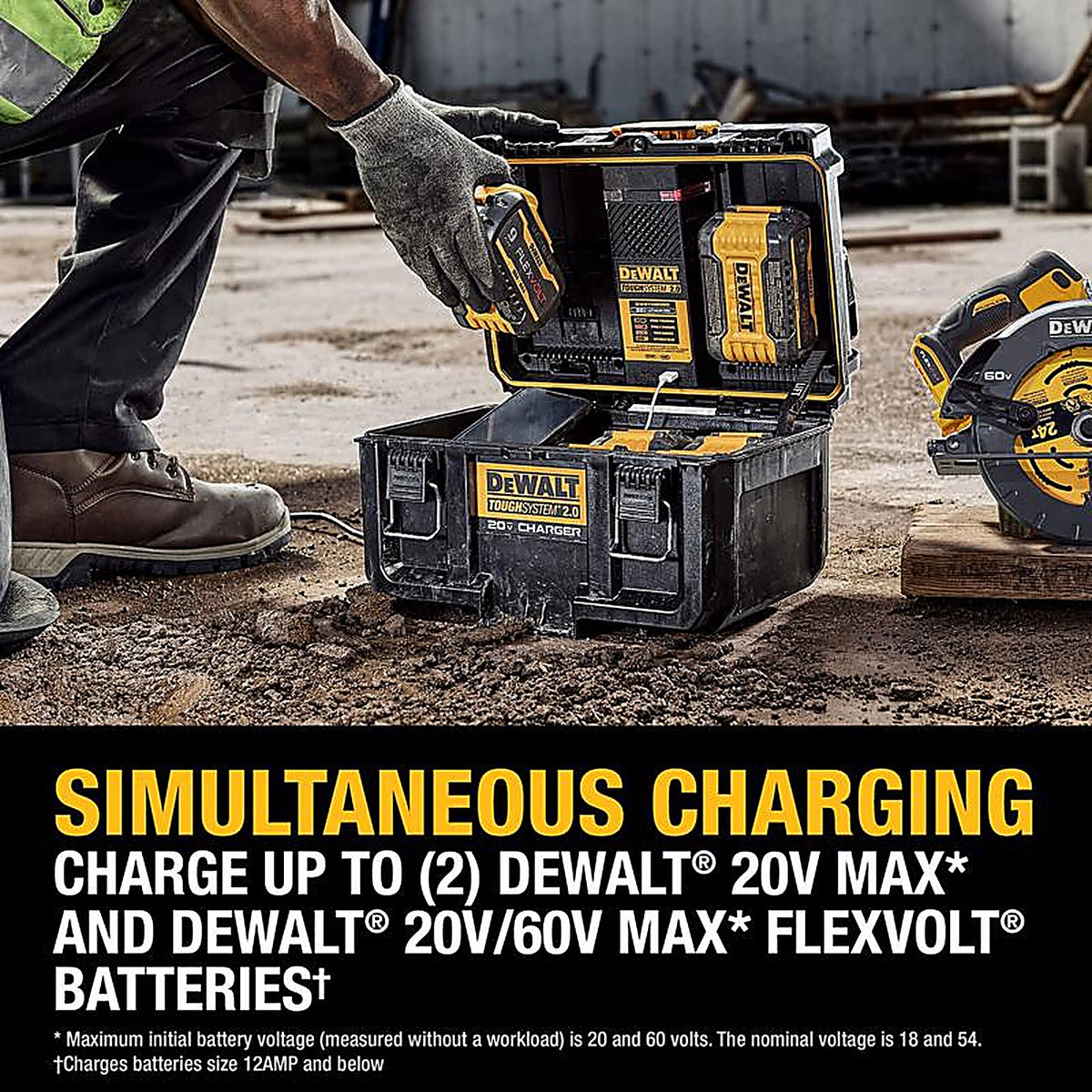 DeWalt - DWST08050 - 20V Tough System 2.0 Dwst08050 Lithium-Ion Box Battery Charger Box 1 Piece