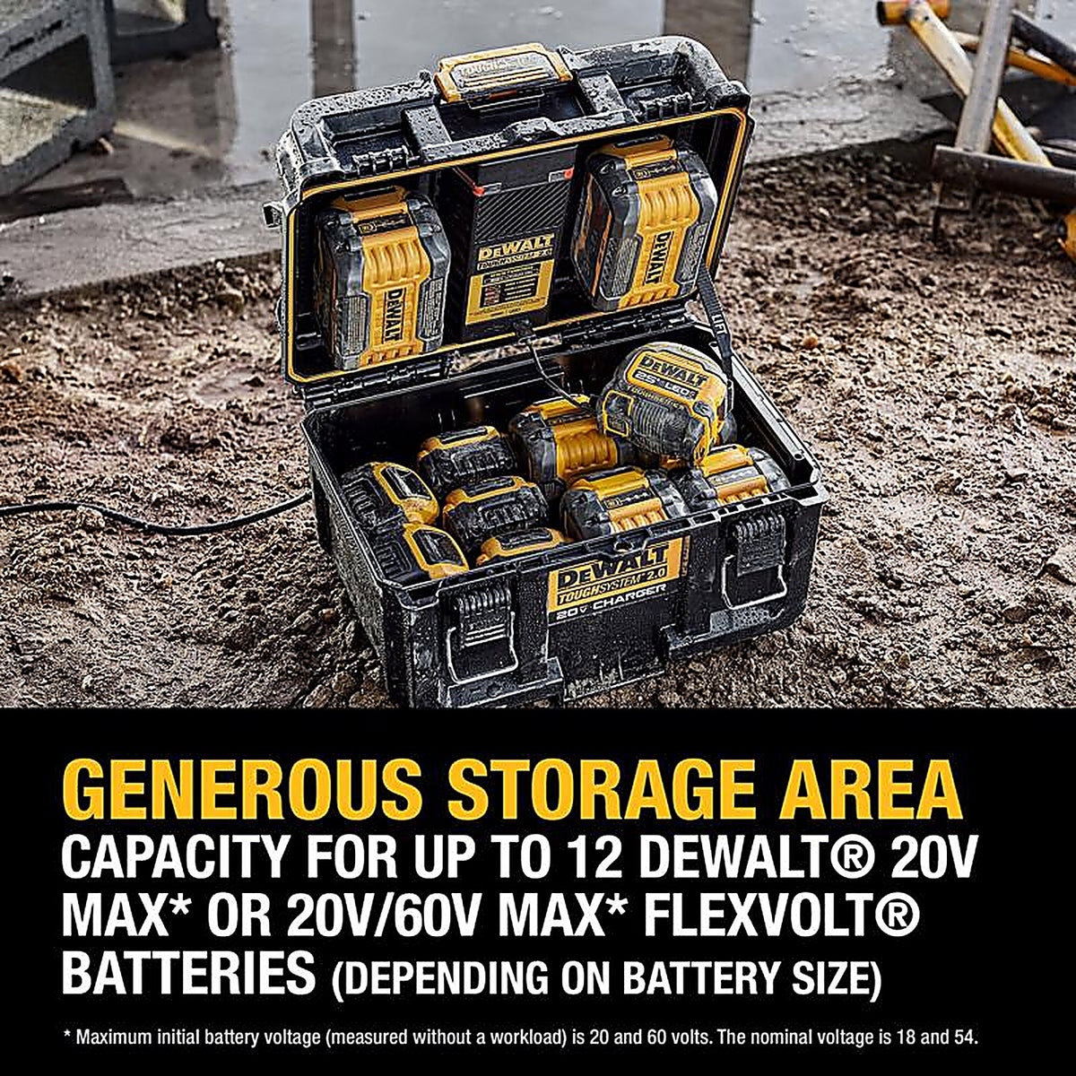 DeWalt - DWST08050 - 20V Tough System 2.0 Dwst08050 Lithium-Ion Box Battery Charger Box 1 Piece