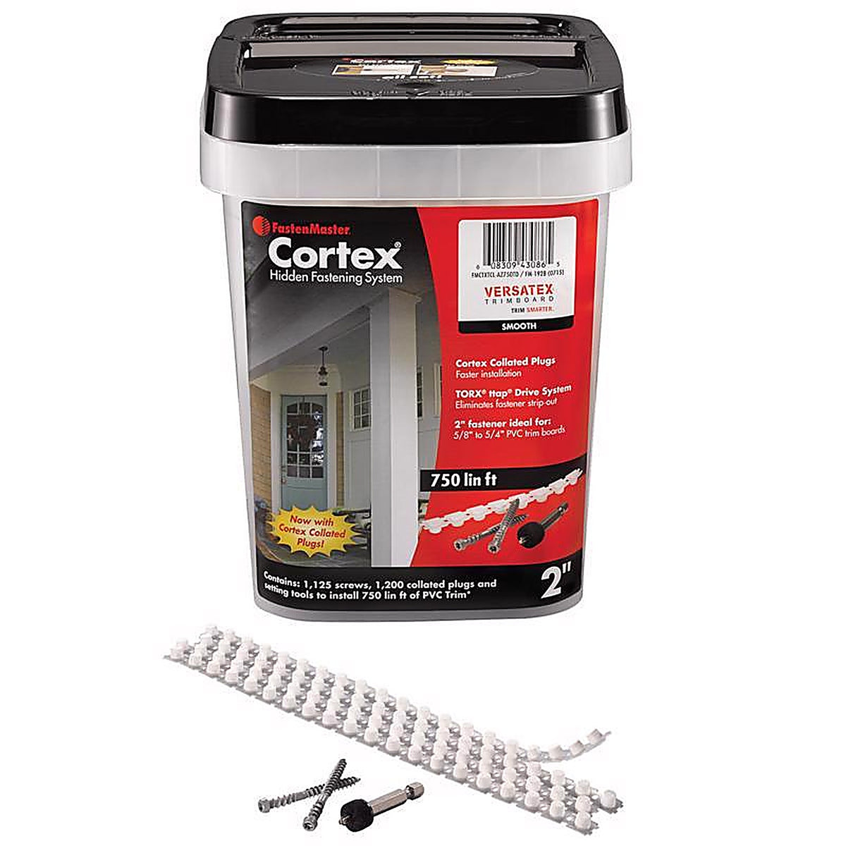 Fastenmaster - CTXTCL-VT750SM - Versatex No. 20 X 2 In. L Gray Torx Ttap Trim Head Hidden Deck Fastener 1125 Piece