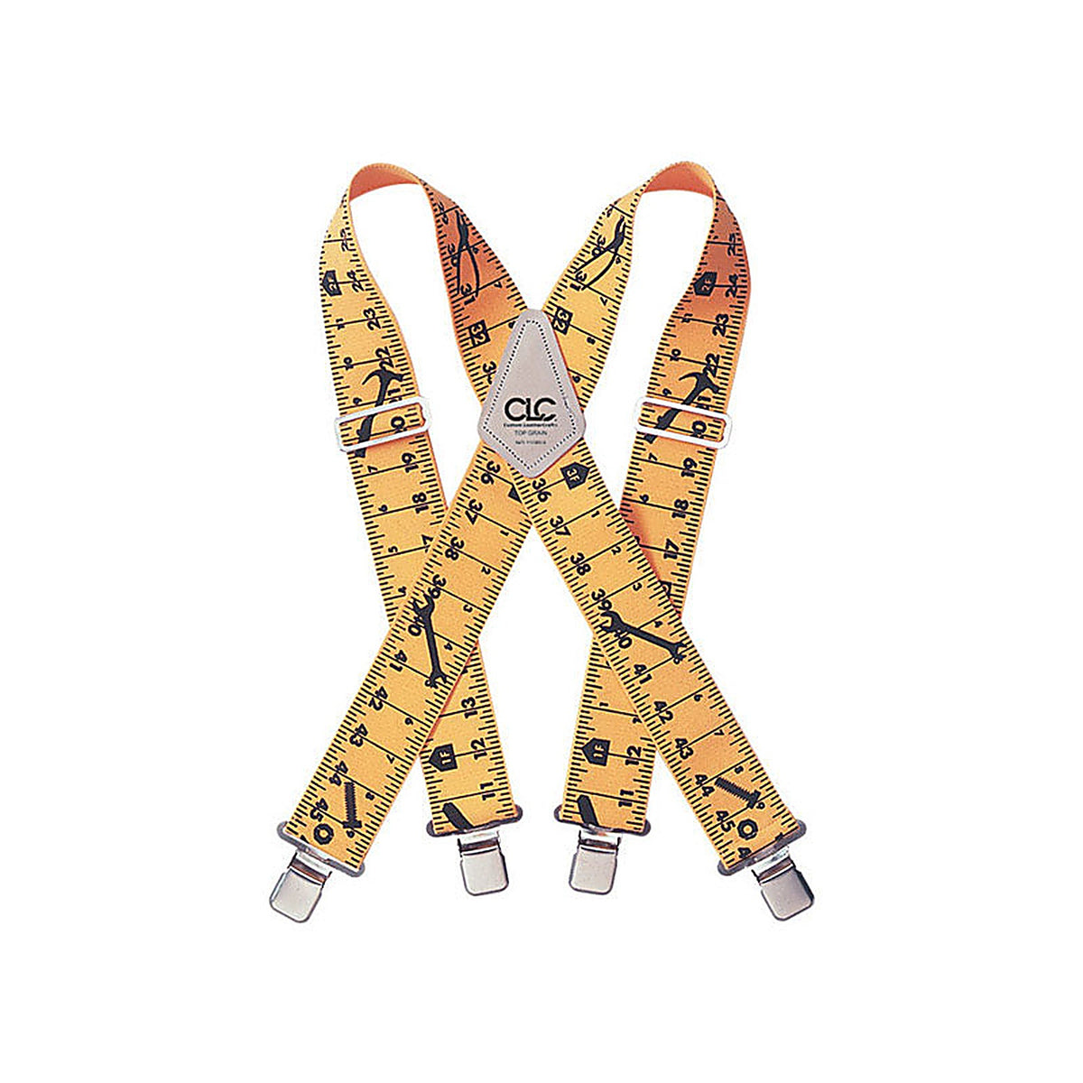 CLC 110RUL 4 in. L X 2 in. W Nylon Ruler Suspenders Yellow 1 pair