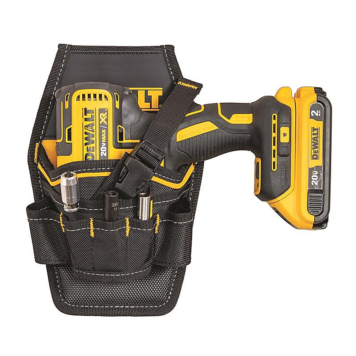 DeWalt - DWST540501 - 7 Pocket Ballistic Nylon Professional Drill Holster Black/Yellow