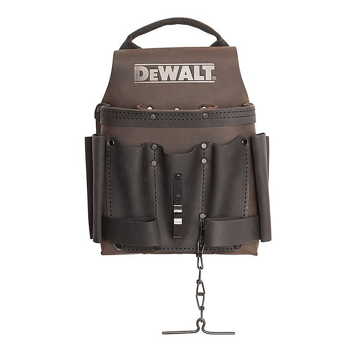 DeWalt - DWST550114 - 8 Pocket Leather Electricians Pouch Brown