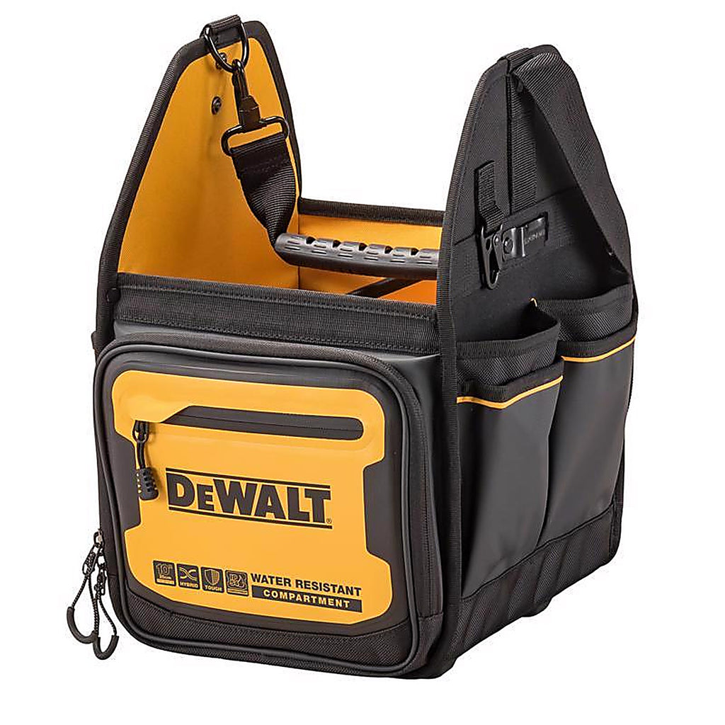 DeWalt - DWST560105 - Ballistic Nylon Electrician Tote Tote Bag 34 Pocket Black/Yellow 1 Piece