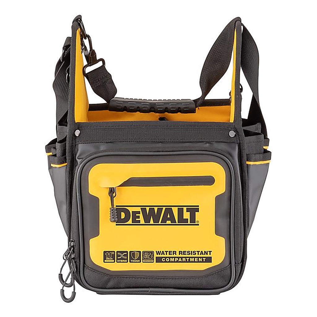 DeWalt - DWST560105 - Ballistic Nylon Electrician Tote Tote Bag 34 Pocket Black/Yellow 1 Piece
