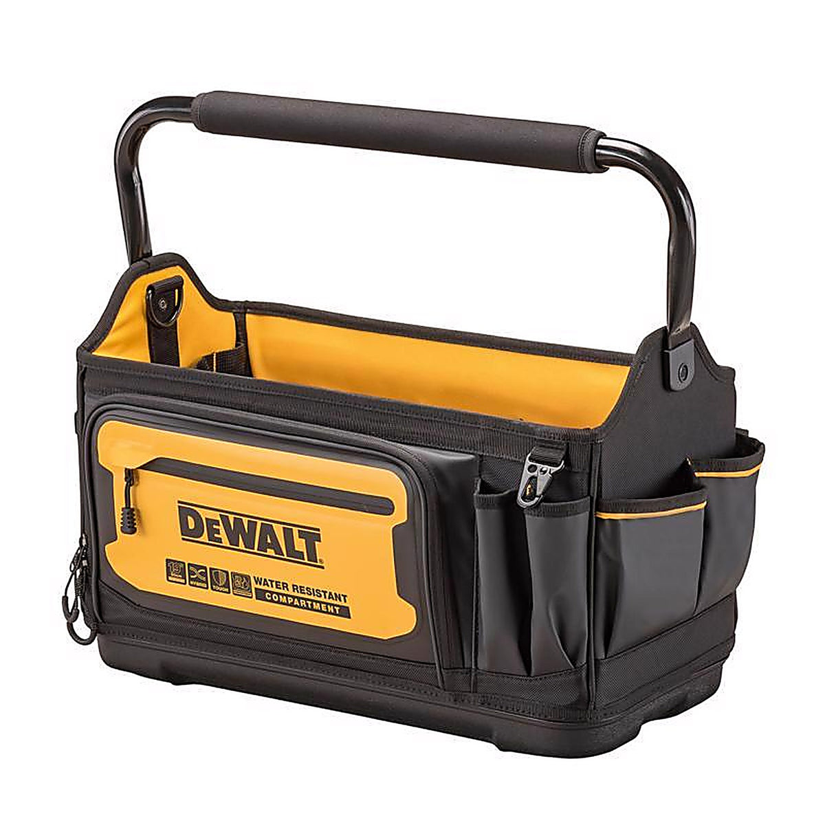 DeWalt - DWST560106 - Ballistic Nylon Open Top Tool Tote Tool Tote 36 Pocket Black/Yellow