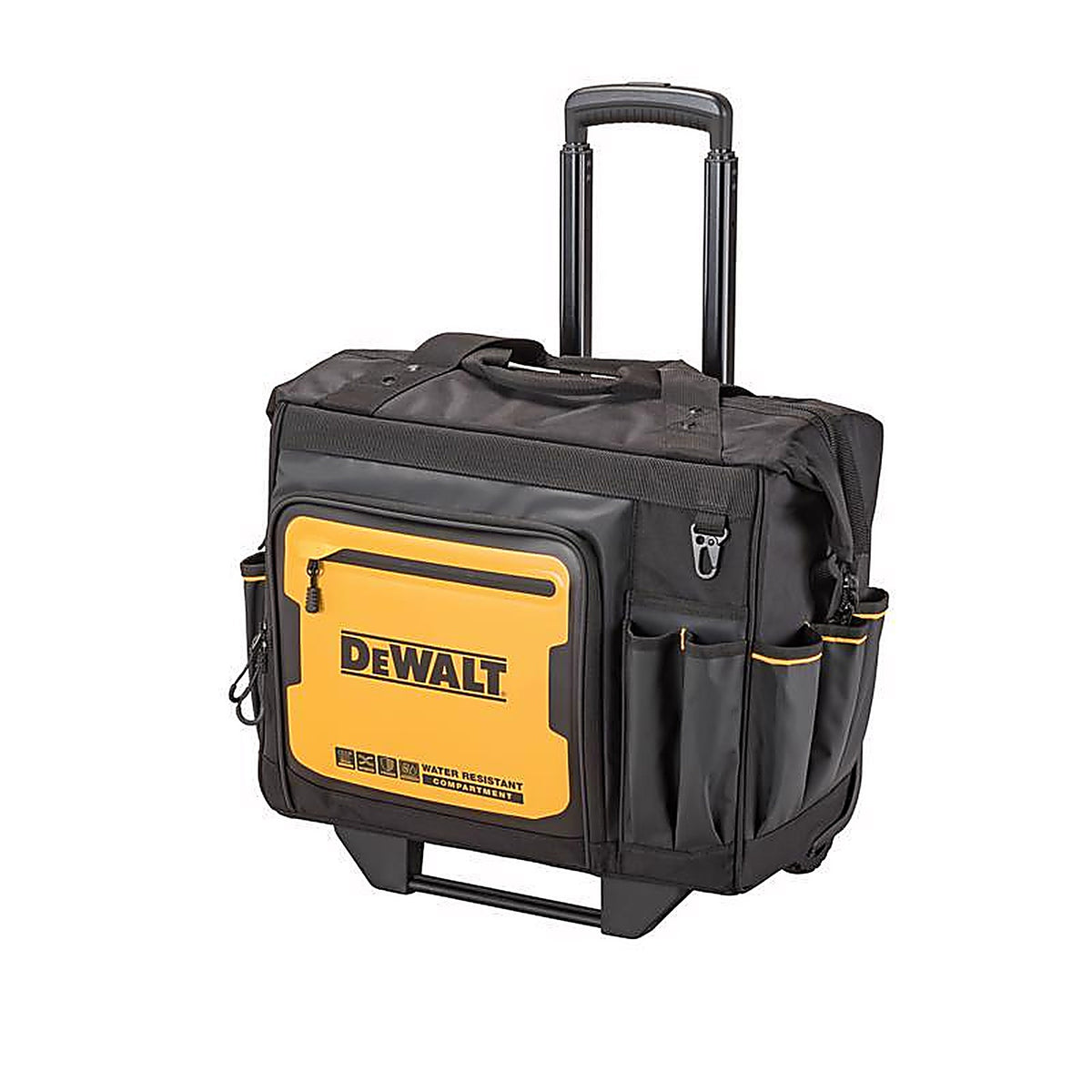 DeWalt - DWST560107 - Ballistic Nylon Tool Bag on Wheels Roller Tool Bag 27 Pocket Black/Yellow 1 Piece