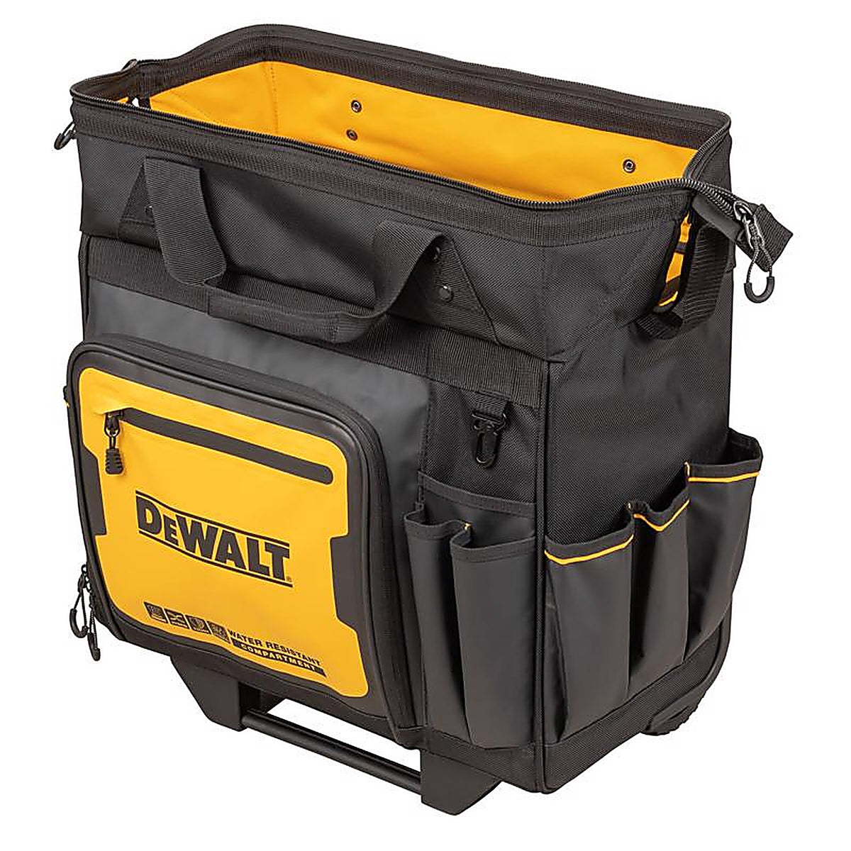 DeWalt - DWST560107 - Ballistic Nylon Tool Bag on Wheels Roller Tool Bag 27 Pocket Black/Yellow 1 Piece