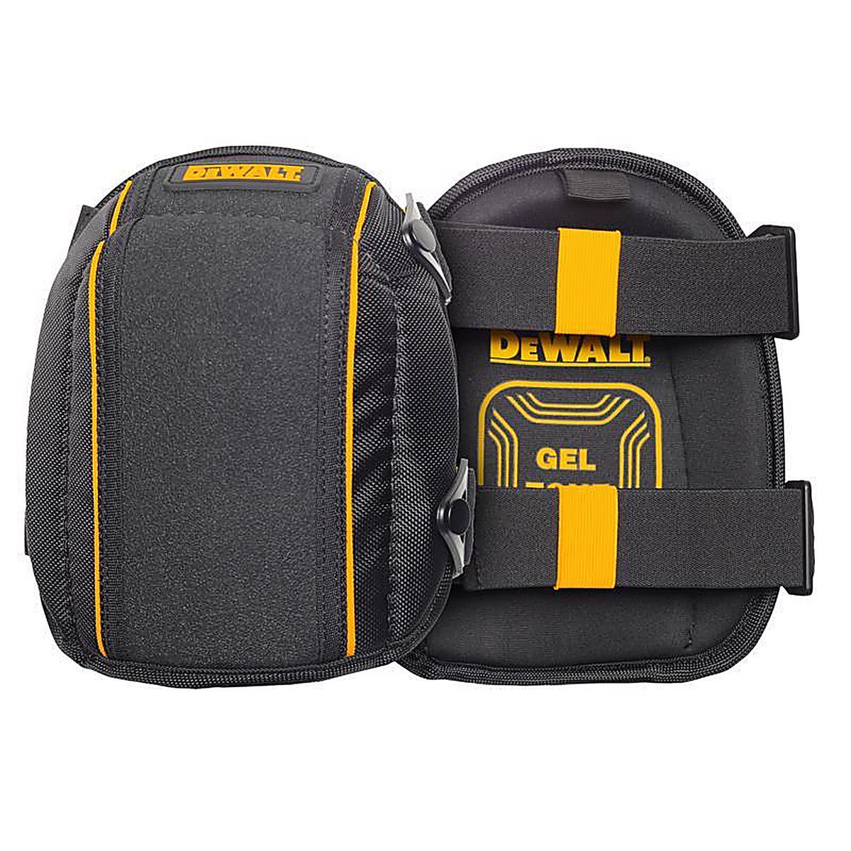 DeWalt - DWST590014 - 8.5 In. L X 7 In. W Gel Foam Flooring Knee Pads Black/Yellow One Size Fits All