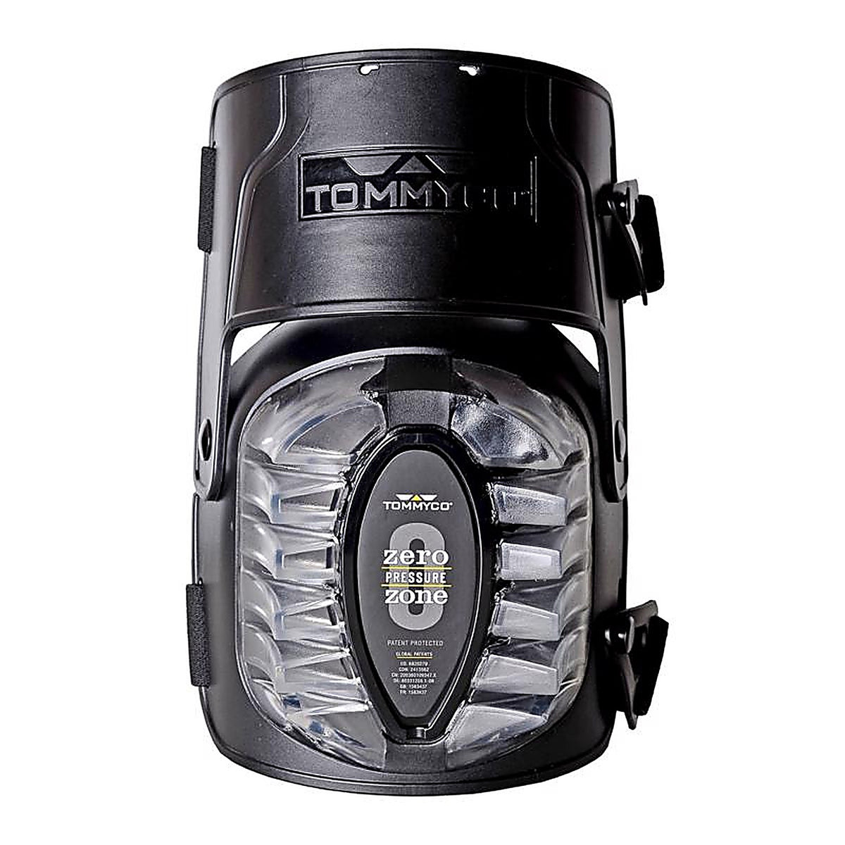 Tommyco - 30507 - 6.7 In. L X 6.9 In. W Rough Terrain Hinged Knee Pads Black One Size Fits All