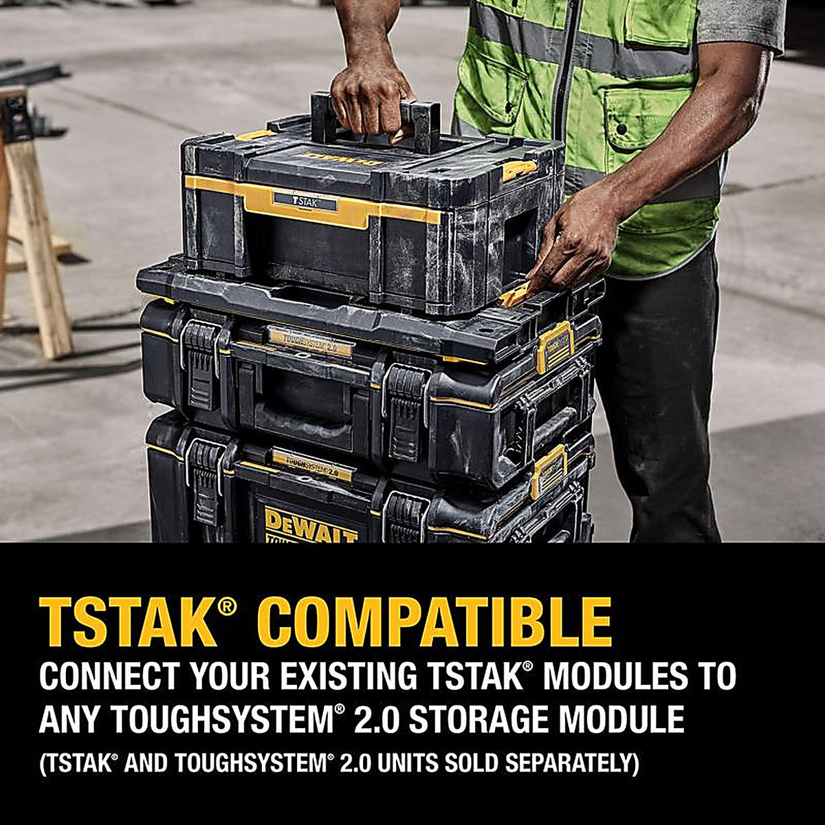 DeWalt - DWST08017 - Toughsystem 2.0 21 In. Adapter Plate Black/Yellow