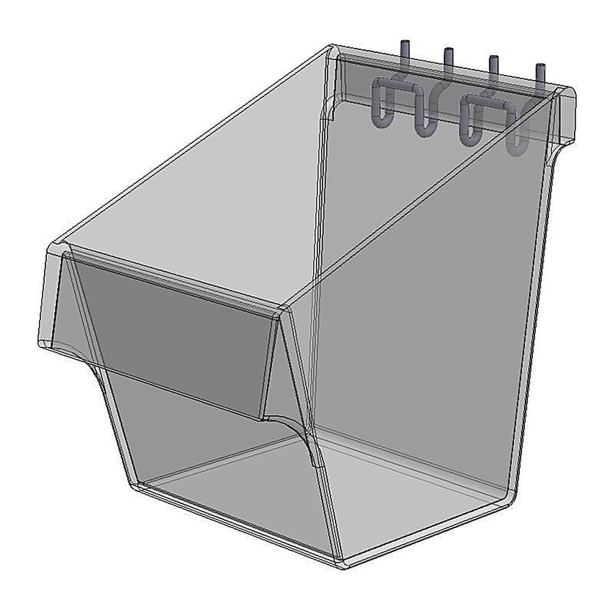 K International Inc - ACE-KIT-012 - 9.25 In. H X 5.5 In. W X 4 In. L Clear Bulk Bin Acrylic