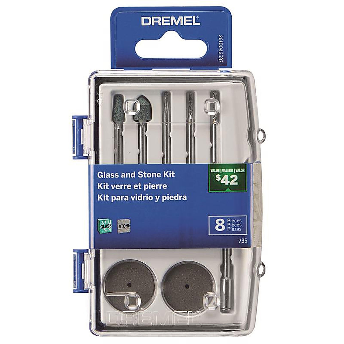 Dremel - 735-01 - Rotary Accessory Kit 8 Piece