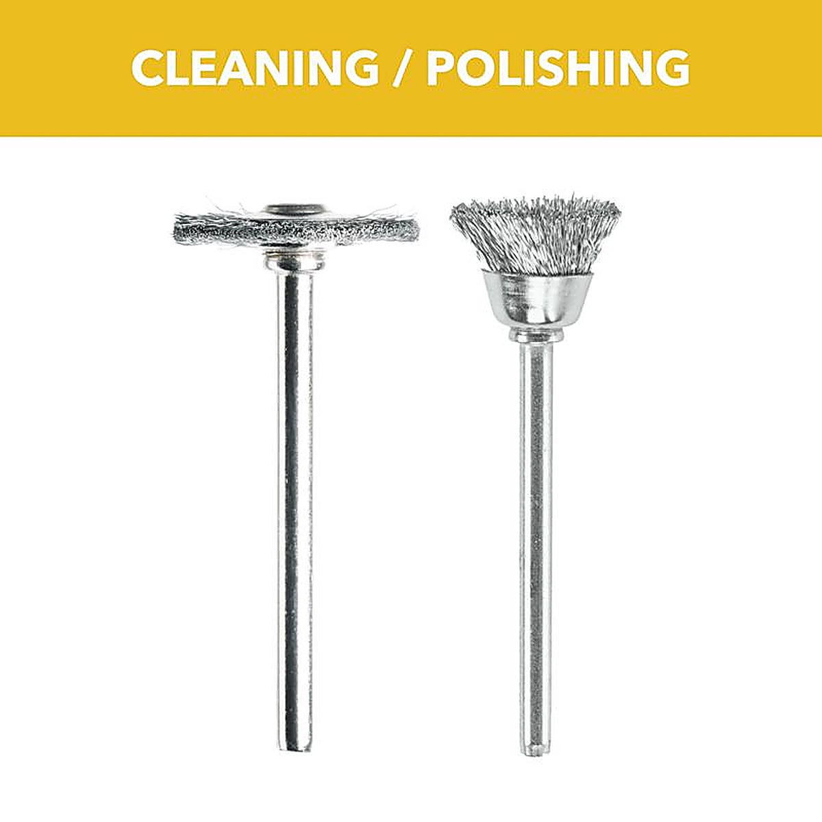 Dremel - 447 - Carbon Steel Cleaning and Polishing Moto Tool Kit 2 Each