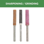 Dremel - 458 - 5/32, 3/16, 7/32 In. Aluminum Oxide Cylindrical Grinding Stone 3 Pack