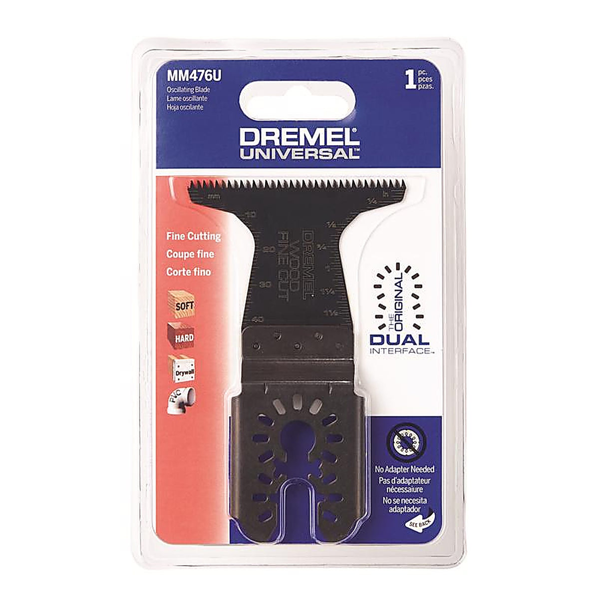 Dremel - MM476U - 4.25 In. L X 2.5 In. W High Carbon Steel Oscillating Wood Blade 1 Pack
