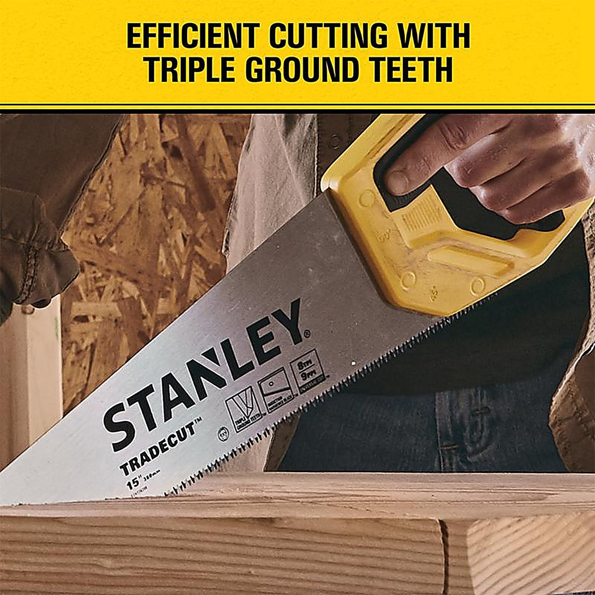 Stanley STHT20348 Tradecut 15 in. Panel Saw 8 TPI 1 pc