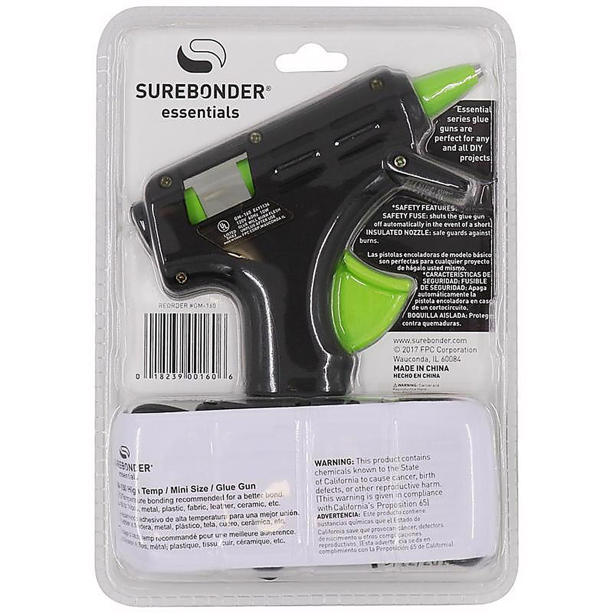 Surebonder - GM-160 - Essentials 10 W High Temperature Mini Glue Gun 120 V