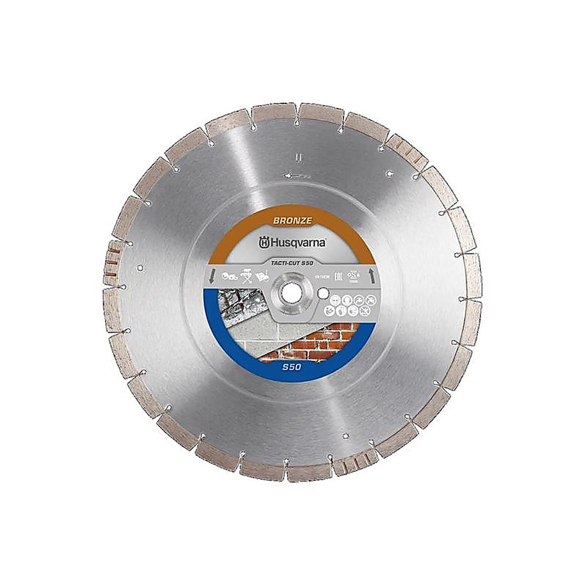 Husqvarna - 582705203 - 12 In. D X 1 In. Tacti-Cut S50 Plus Diamond Circular Saw Blade 1 Piece