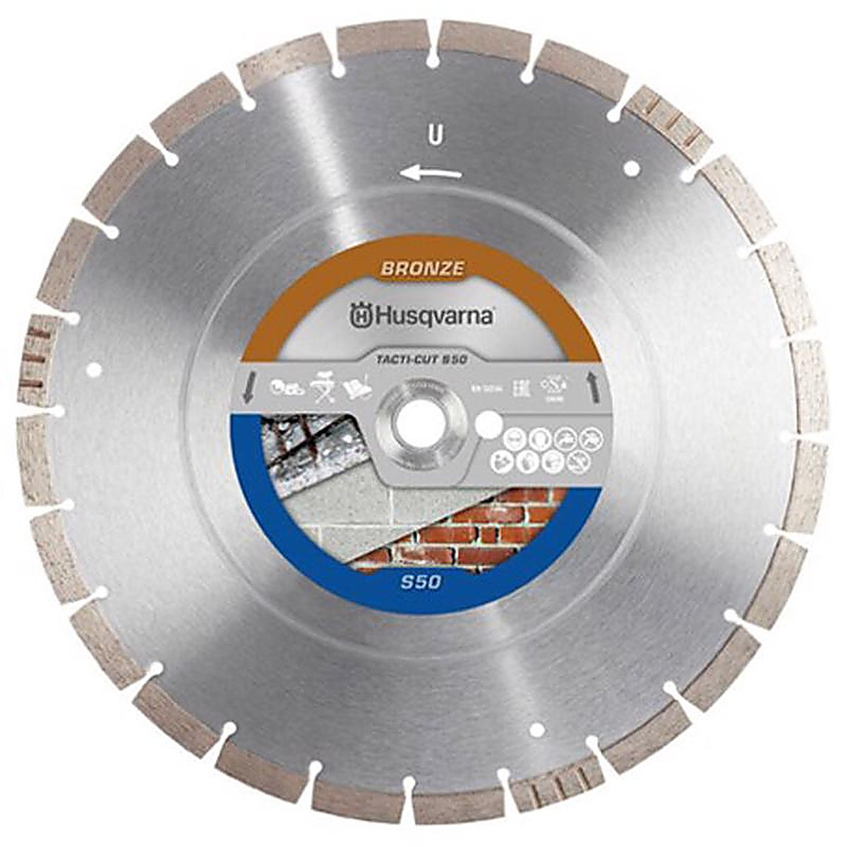 Husqvarna - 579816404 - 14 In. D X 1 In. Tacti-Cut S50 Diamond Circular Saw Blade 1 Piece