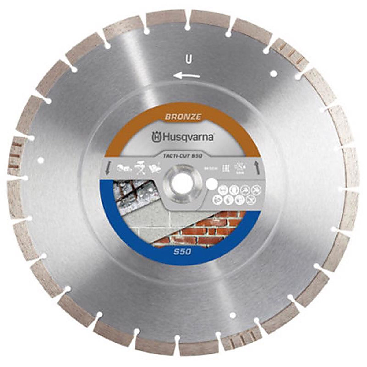 Husqvarna - 579816403 - 12 In. D X 1 In. Tacti-Cut S50 Diamond Circular Saw Blade 1 Piece