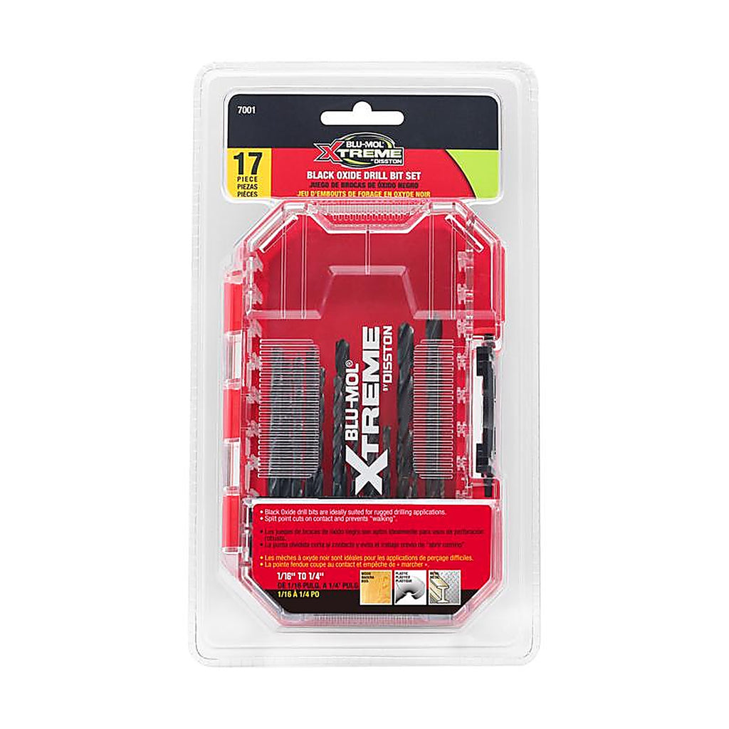 Blu-Mol Xtreme - E0217001 - Black Oxide Drill Bit Set 17 Piece