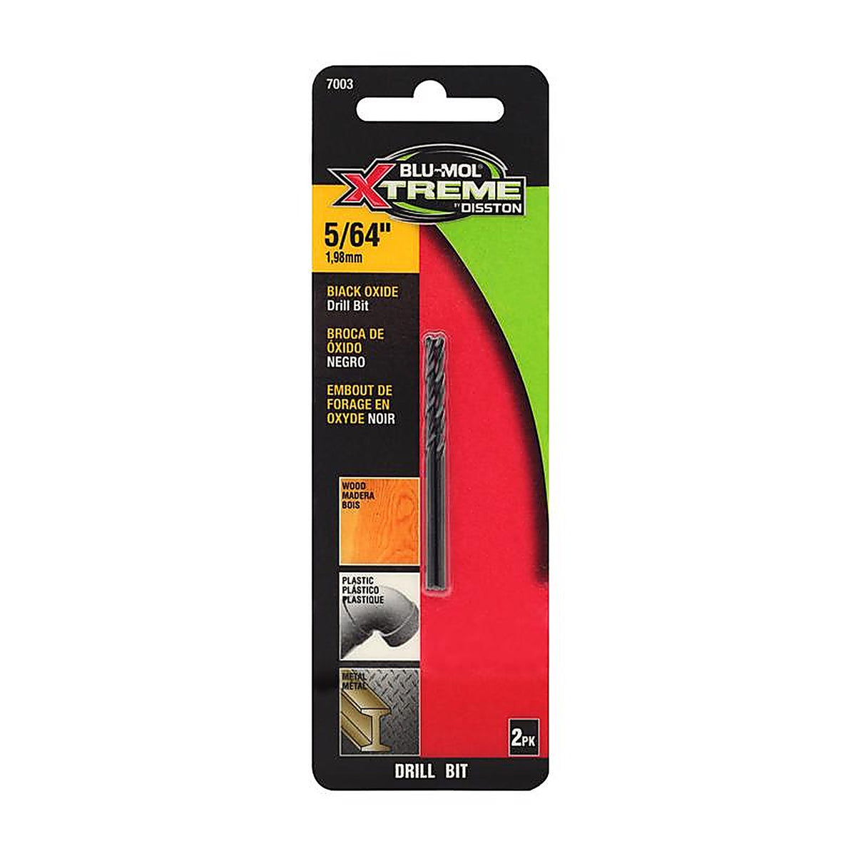 Blu-Mol Xtreme - E0217003 - 5/64 In. High Speed Steel Drill Bit 1 Pack