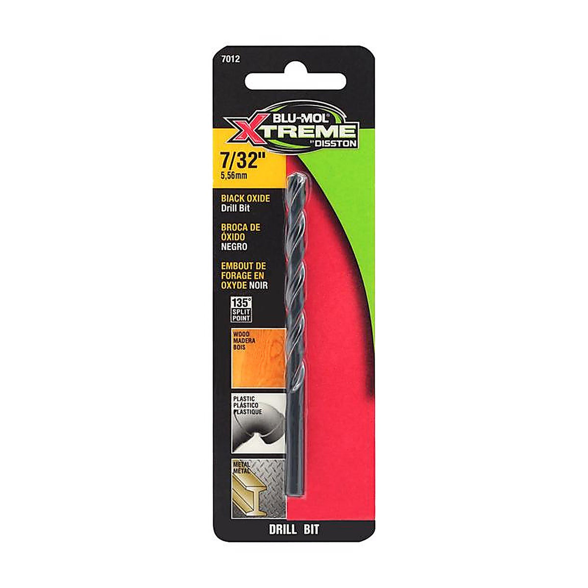 Blu-Mol Xtreme - E0217012 - 7/32 In. High Carbon Steel Drill Bit 1 Pack